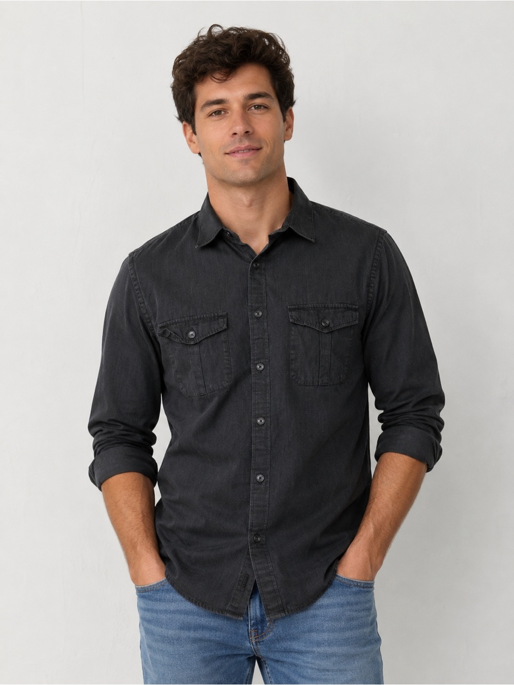 Men's Button-Up Shirt extra slim fit